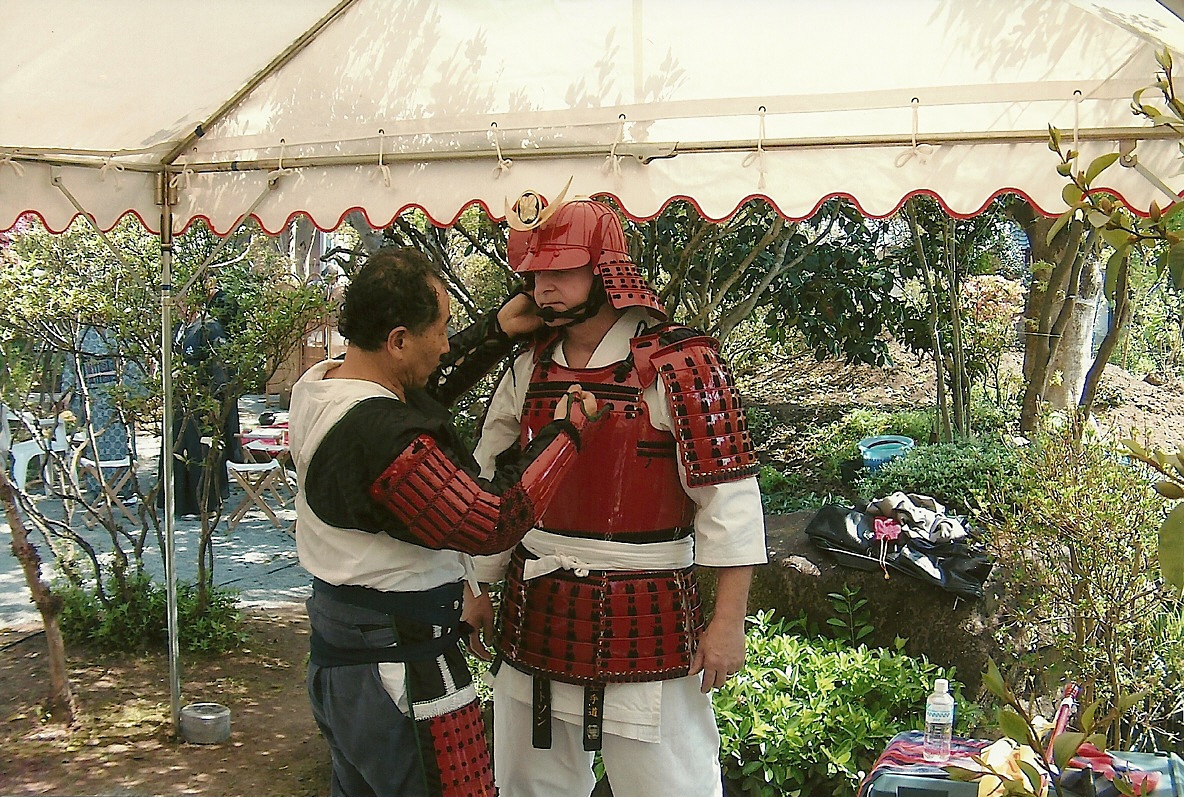 Paul gets to try on armour!